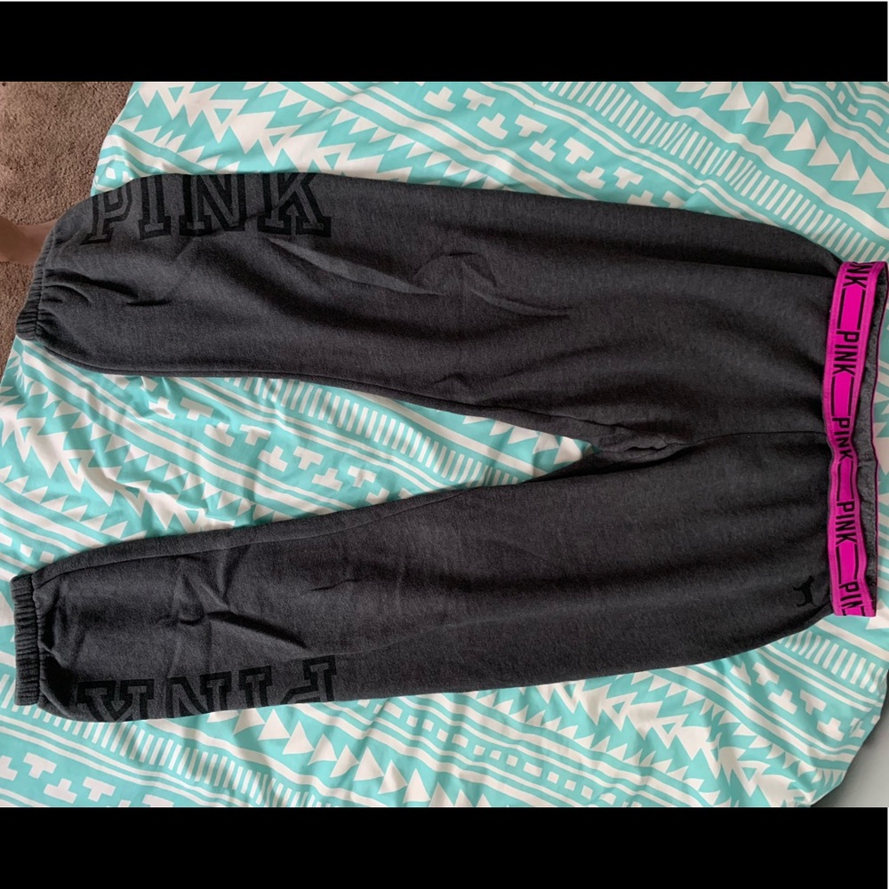 PINK Cropped Sweats